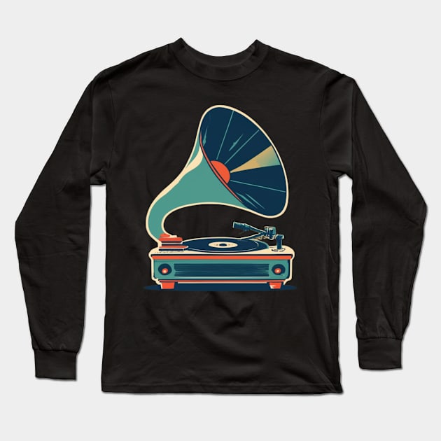 Music vintage rétro style Long Sleeve T-Shirt by Nasromaystro